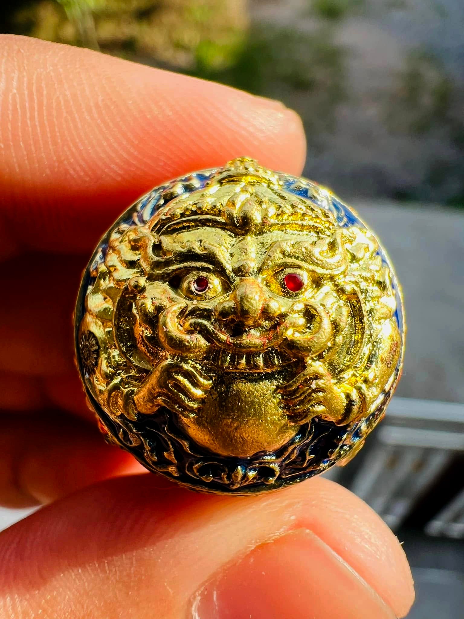 ✨ Supreme Mercury Warning Bell Talisman – Khao Or First Edition Dual Power Rahu Hanuman Amulet for Ultimate Protection & Prosperity