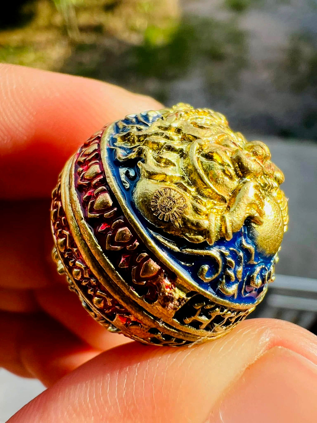 ✨ Supreme Mercury Warning Bell Talisman – Khao Or First Edition Dual Power Rahu Hanuman Amulet for Ultimate Protection & Prosperity