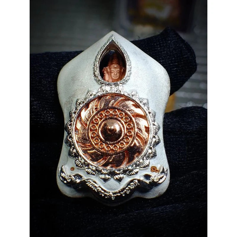 ✨ Supreme Siam Brahma Deity Medallion – Four‑Faced Blessings, Wisdom & Prosperity Amulet by Luang Pu Khampheng, Makha Ngam Hermitage, Kamphaeng Phet