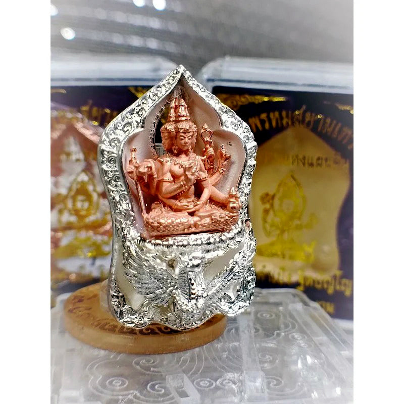 ✨ Supreme Siam Brahma Deity Medallion – Four‑Faced Blessings, Wisdom & Prosperity Amulet by Luang Pu Khampheng, Makha Ngam Hermitage, Kamphaeng Phet