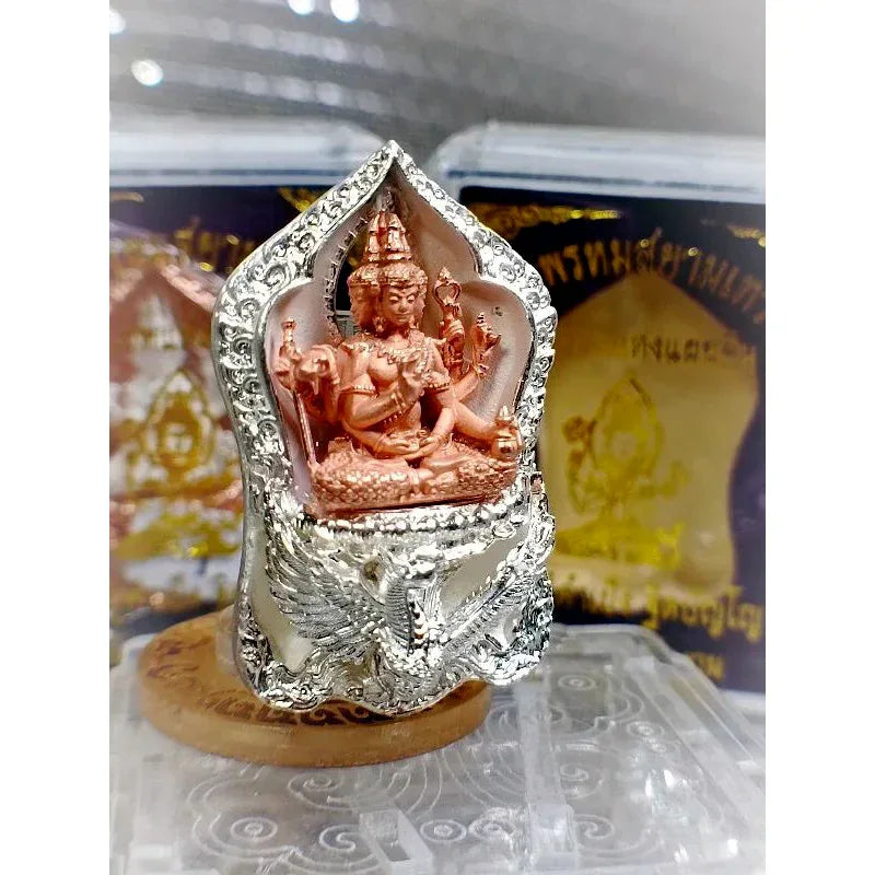 ✨ Supreme Siam Brahma Deity Medallion – Four‑Faced Blessings, Wisdom & Prosperity Amulet by Luang Pu Khampheng, Makha Ngam Hermitage, Kamphaeng Phet