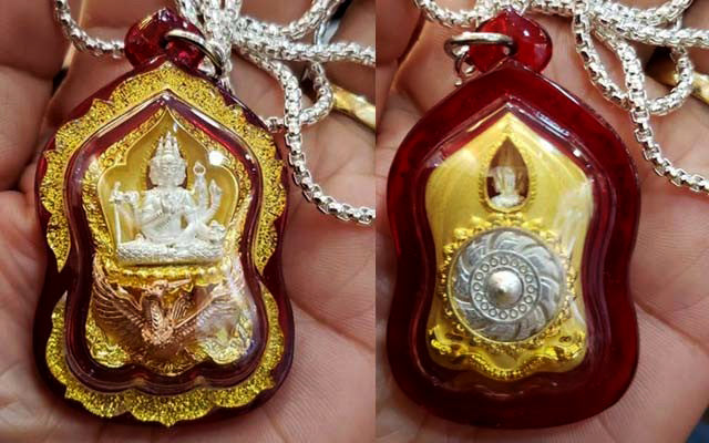 ✨ Supreme Siam Brahma Deity Medallion – Four‑Faced Blessings, Wisdom & Prosperity Amulet by Luang Pu Khampheng, Makha Ngam Hermitage, Kamphaeng Phet