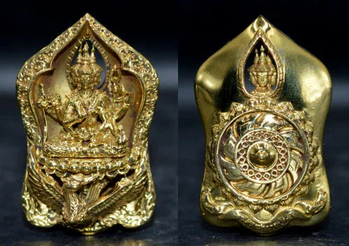 ✨ Supreme Siam Brahma Deity Medallion – Four‑Faced Blessings, Wisdom & Prosperity Amulet by Luang Pu Khampheng, Makha Ngam Hermitage, Kamphaeng Phet