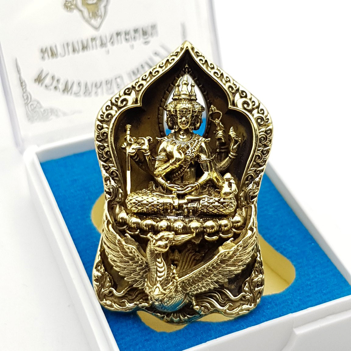 ✨ Supreme Siam Brahma Deity Medallion – Four‑Faced Blessings, Wisdom & Prosperity Amulet by Luang Pu Khampheng, Makha Ngam Hermitage, Kamphaeng Phet