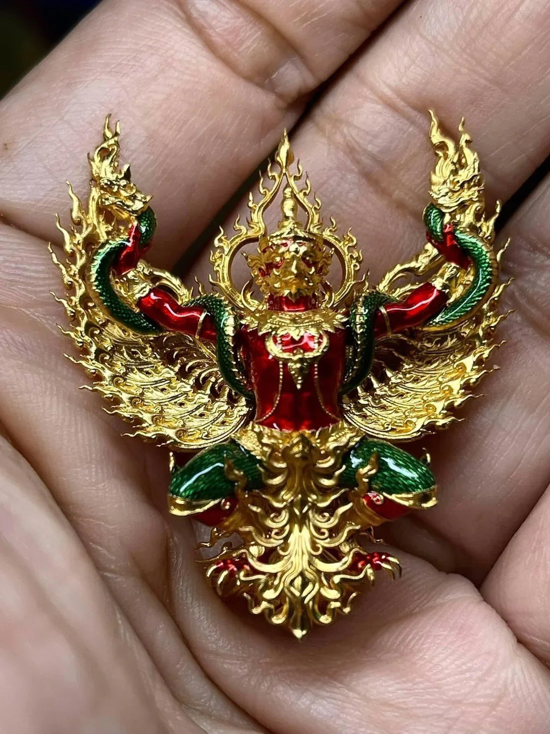 ✨ Supreme Phaya Subwannaphat Garuda – 100‑Year Fortune, Rank & Prestige Power Amulet by Luang Pho Phat (First Buddhist‑Art Garuda Edition, Wat Huai Duan)