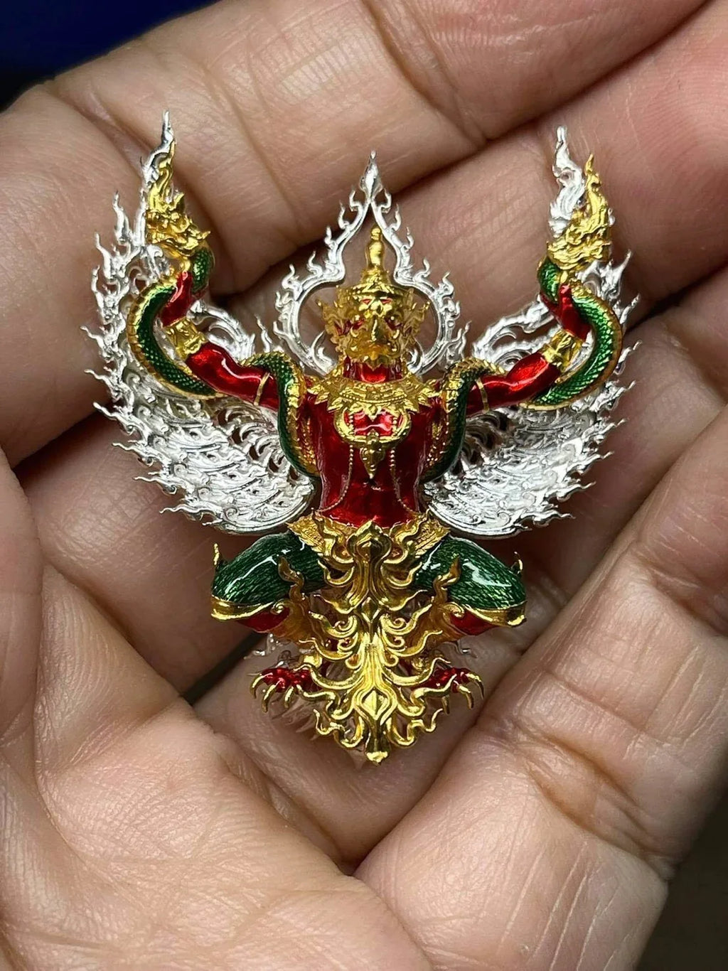 ✨ Supreme Phaya Subwannaphat Garuda – 100‑Year Fortune, Rank & Prestige Power Amulet by Luang Pho Phat (First Buddhist‑Art Garuda Edition, Wat Huai Duan)
