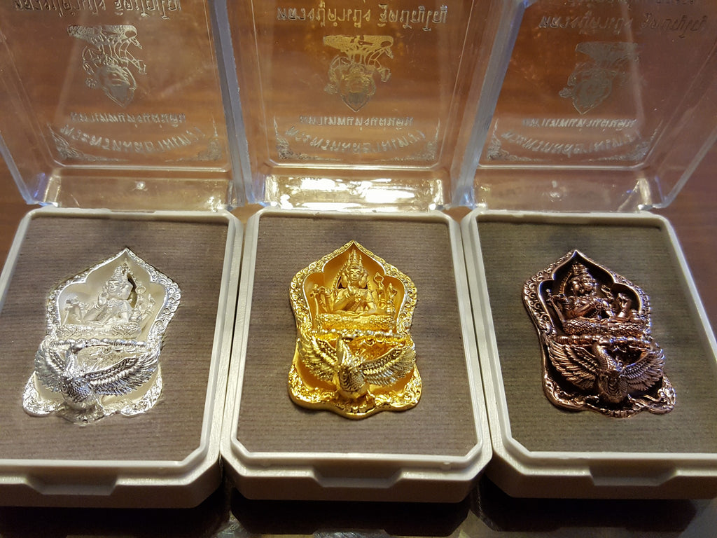 ✨ Supreme Siam Brahma Deity Medallion – Four‑Faced Blessings, Wisdom & Prosperity Amulet by Luang Pu Khampheng, Makha Ngam Hermitage, Kamphaeng Phet