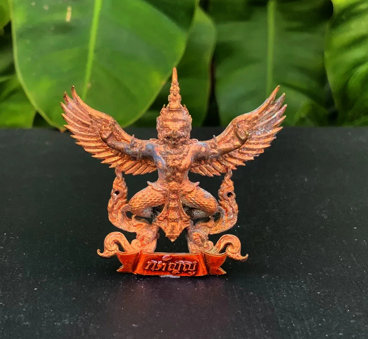 🦅 “Suvarn Raktapak Garuda ‘Gratitude Edition’ – Bronze Maha‑Alloy Royal Protection, Merit & Wealth Guardian by Luang Pu Juea, Wat Khao Ta Ngo Udomporn (Chaiyaphum, 2021)” Orange
