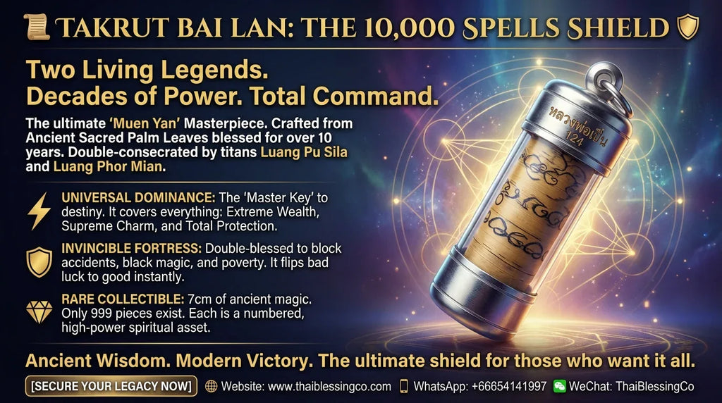 📜 TAKRUT BAI LAN: THE 10,000 SPELLS SHIELD 🛡️ The Legacy of Two Masters: Align Your Life with the Ultimate Sovereign Wisdom Scroll