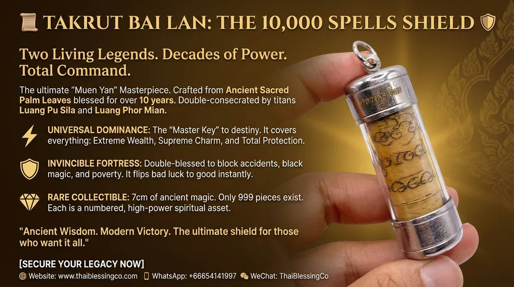 📜 TAKRUT BAI LAN: THE 10,000 SPELLS SHIELD 🛡️ The Legacy of Two Masters: Align Your Life with the Ultimate Sovereign Wisdom Scroll