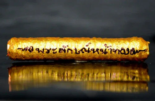 👑 THE GOLDEN FACE OF CHARISMA: TAKRUT PHRA LAK NA THONG ✨ The Royal Radiance: Kruba Baeng 2024 "Phra Lak Na Thong" Sacred Scroll – The Ultimate Aura & Success Talisman