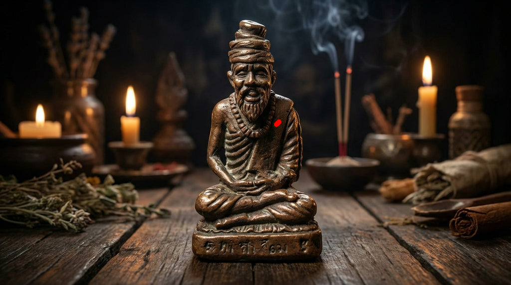 💎 THE PRIMORDIAL MASTER: 1st Edition "Rishi Khao Kulen" (Year 2000) — By Luang Phor Dam, Wat Santitham