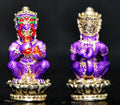 🔮 THE ROYAL MYSTIC: SI HU HA TA ✨ The Royal Abundance: 2025 "Si Hoo Ha Ta" Silver Plated & Regal Purple Enamel – The Deity of Luxury Fortune & Intuitive Success