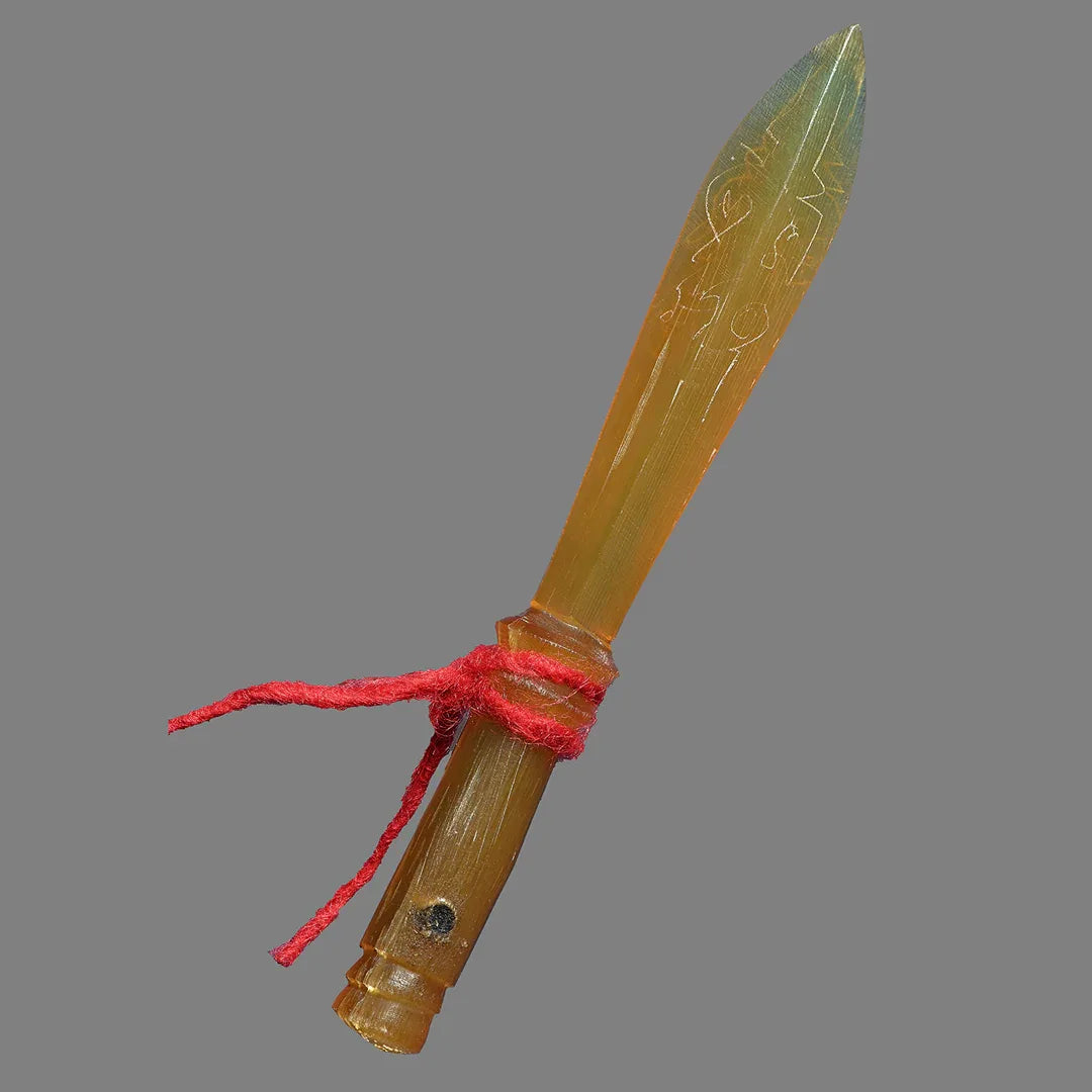 🗡️ THE SUPREME WEAPON OF THE GODS 🗡️✨ The Sovereign Shield: Hand-Carved White Buffalo Horn Sacred Scepter (Phra Khan) by Luang Pu Maen