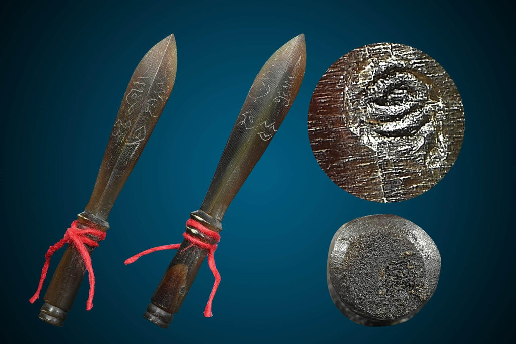 🗡️ THE SUPREME WEAPON OF THE GODS 🗡️✨ The Sovereign Shield: Hand-Carved White Buffalo Horn Sacred Scepter (Phra Khan) by Luang Pu Maen