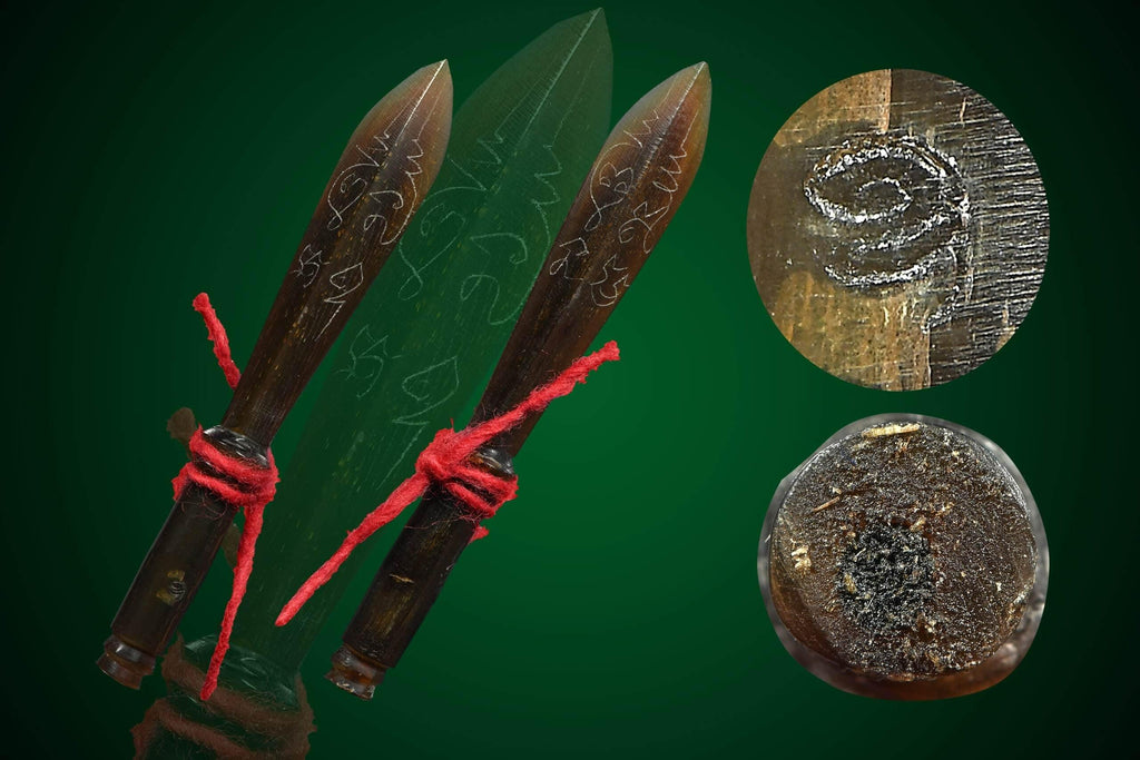 🗡️ THE SUPREME WEAPON OF THE GODS 🗡️✨ The Sovereign Shield: Hand-Carved White Buffalo Horn Sacred Scepter (Phra Khan) by Luang Pu Maen
