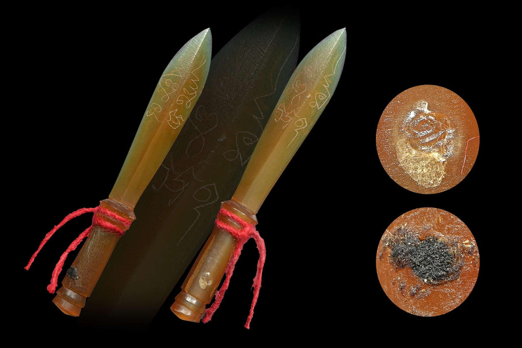 🗡️ THE SUPREME WEAPON OF THE GODS 🗡️✨ The Sovereign Shield: Hand-Carved White Buffalo Horn Sacred Scepter (Phra Khan) by Luang Pu Maen