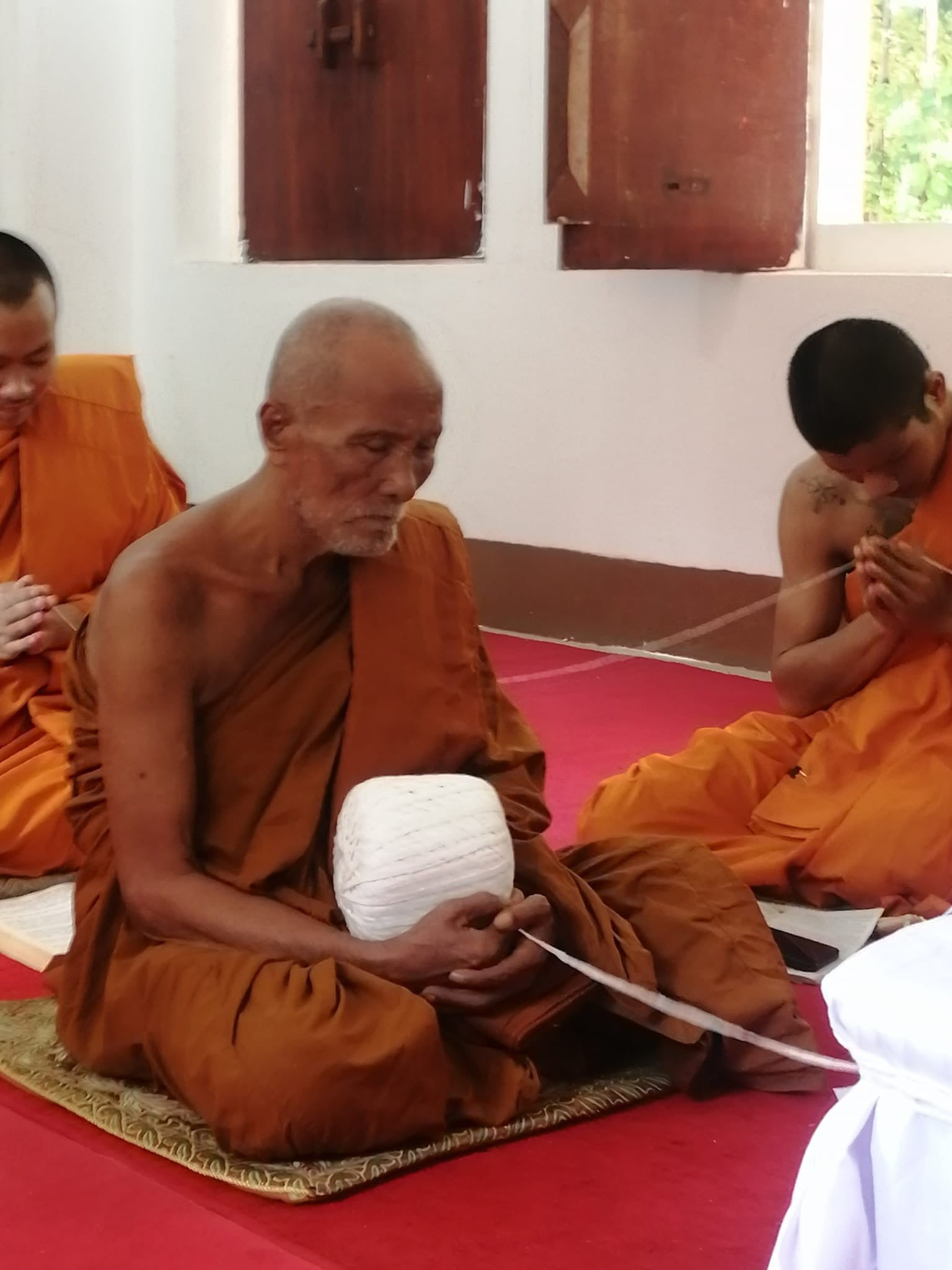 🗡️ Takrud Exorcist Spirit Knife 9" – Anti-Black Magic, Curse Cutting & Home Protection by Luang Pu Kaew, Wat Kaeng Din So