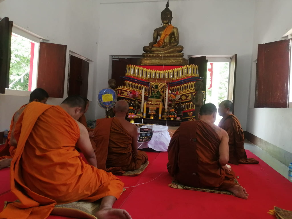 🗡️ Takrud Exorcist Spirit Knife 9" – Anti-Black Magic, Curse Cutting & Home Protection by Luang Pu Kaew, Wat Kaeng Din So