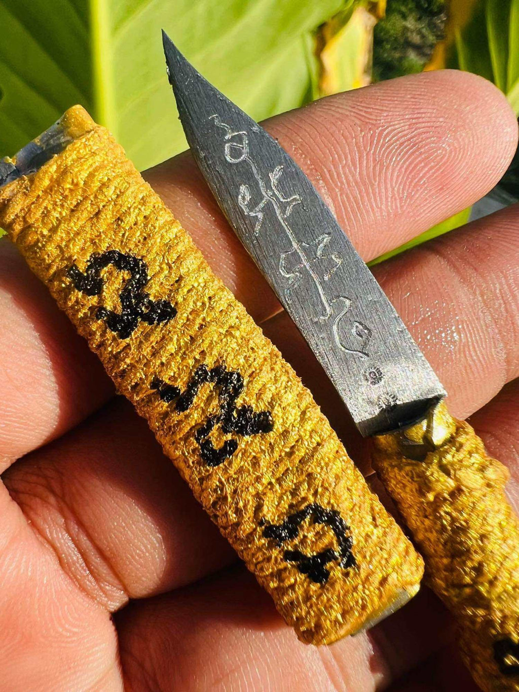 🗡️ Takrud Spirit Knife "Sorcerer Slayer" (Mit Mor Prab Arkom) – Anti-Black Magic & Ghost Protection by Luang Pu Im