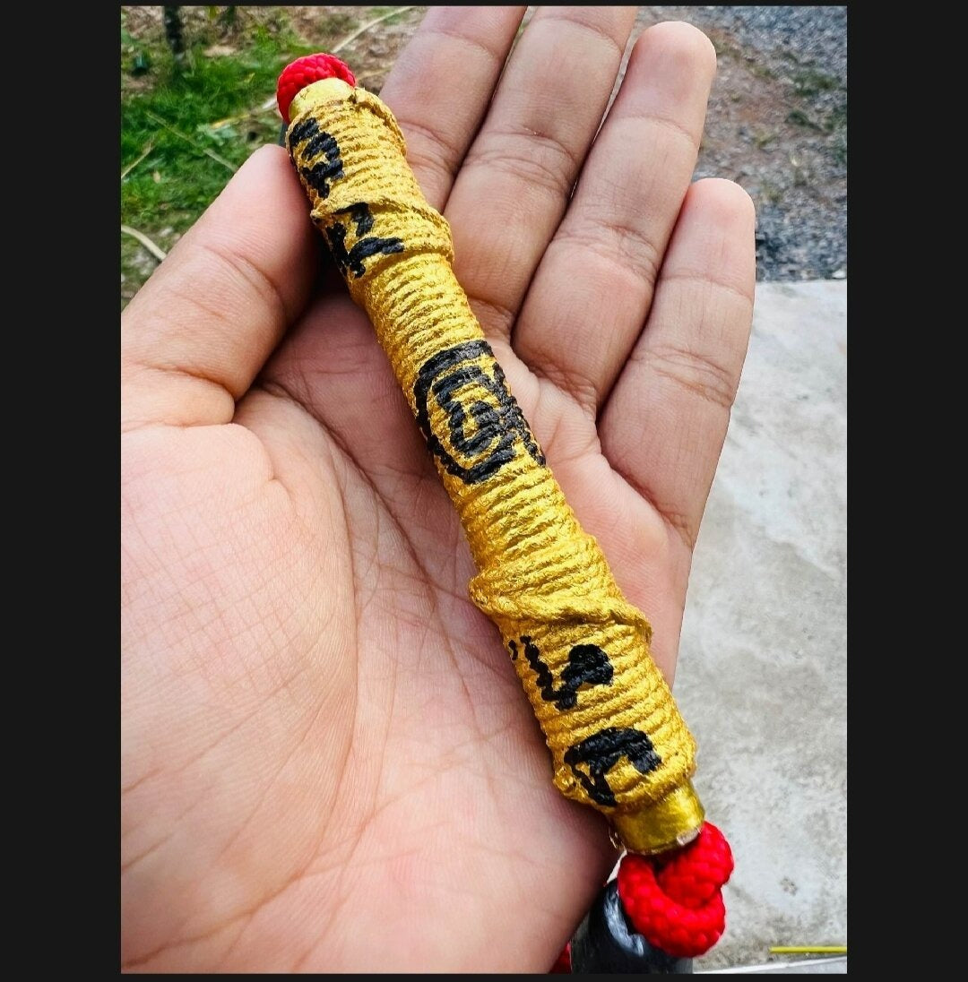 🗡️ Takrud Warrior Waist Belt "Paya Ling Out to Battle" – Invincibility & Victory Power by Luang Pu Im