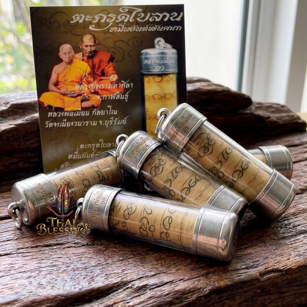🔱 Takrut Bai Lan "Muen Yan Pan Katha": The Sovereign Script of Ten Thousand Yantras – Luang Pho Mian & Luang Pu Mila – The Ultimate Alchemical Engine for Universal Dominance & Infinite Wealth!