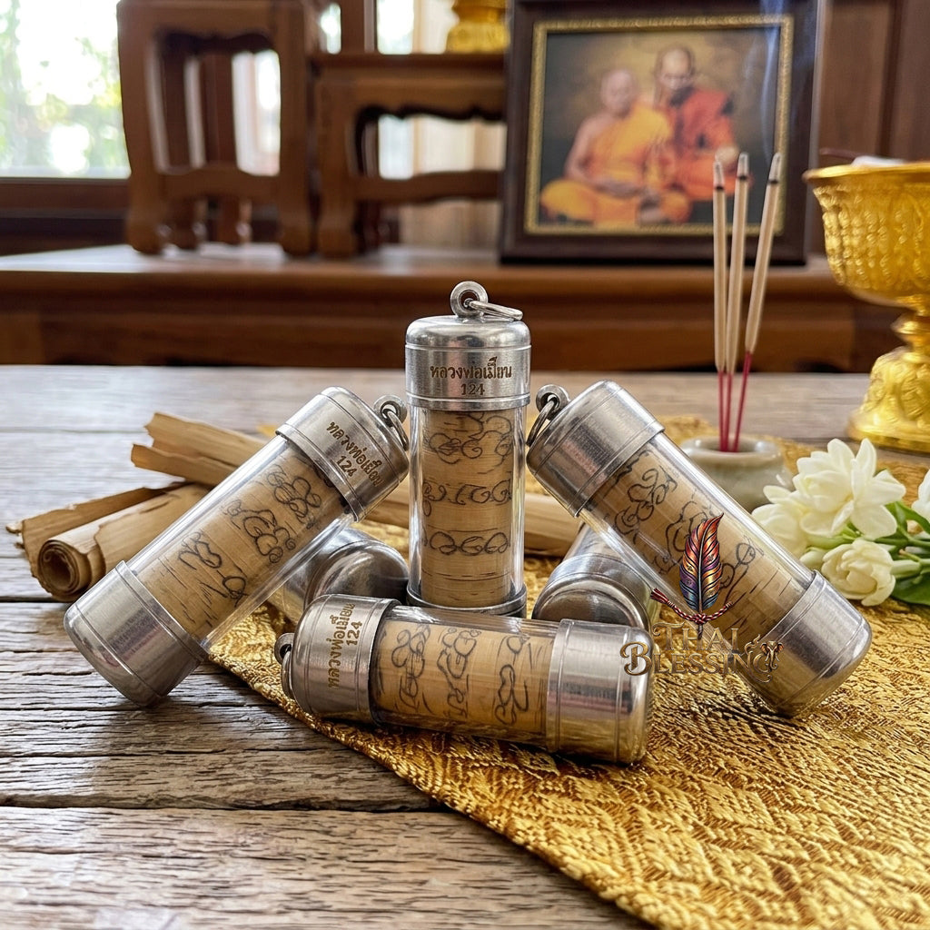 🔱 Takrut Bai Lan "Muen Yan Pan Katha": The Sovereign Script of Ten Thousand Yantras – Luang Pho Mian & Luang Pu Mila – The Ultimate Alchemical Engine for Universal Dominance & Infinite Wealth!