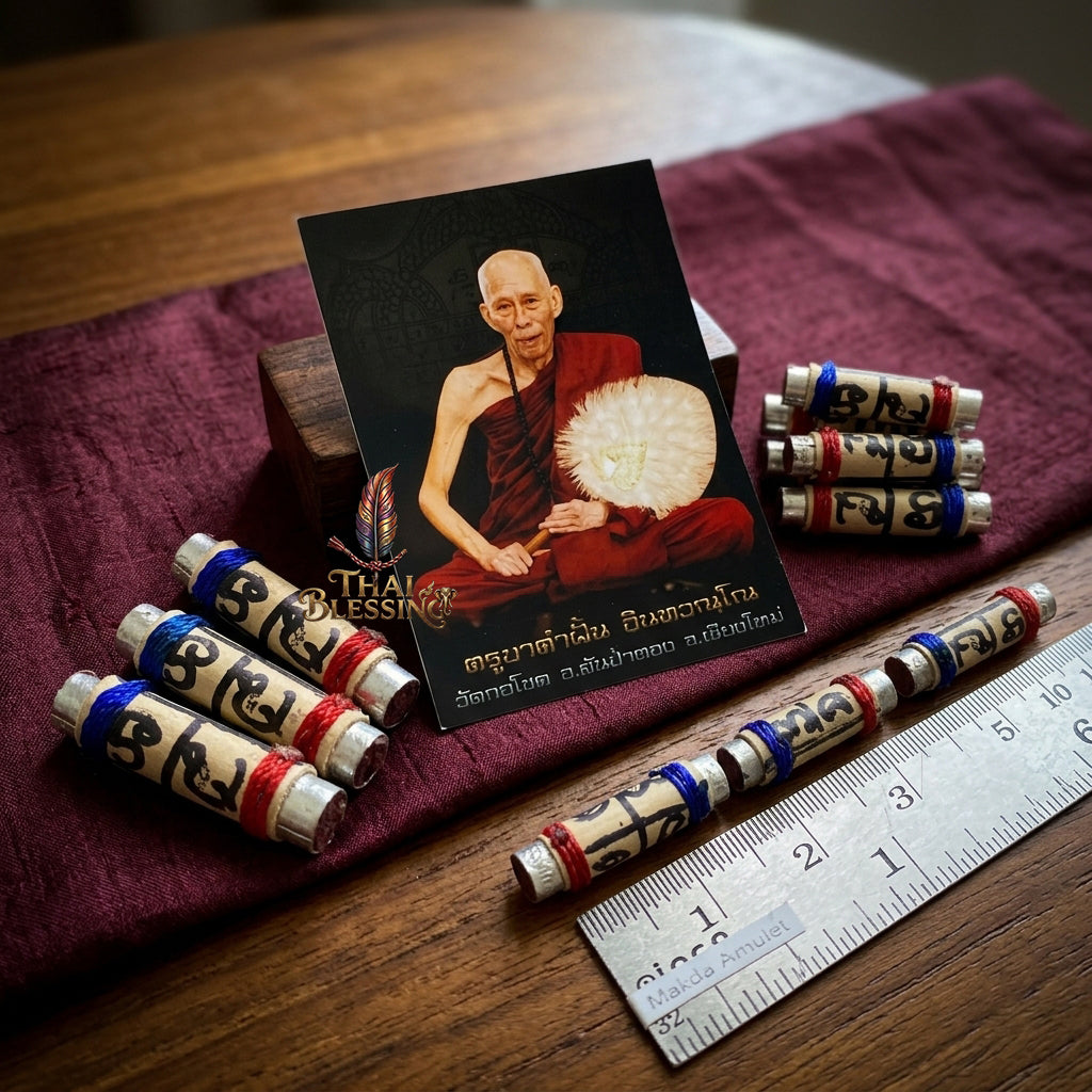 🔱 Takrut Bai Lan Nang Goi: The Sovereign Harvester of Wealth & Hypnotic Charm – Kruba Kamfan (Wat Ko Chok) 2568 – The Ultimate Lanna Palm-Leaf Engine for Non-Stop Capital Flow & Absolute Seduction!