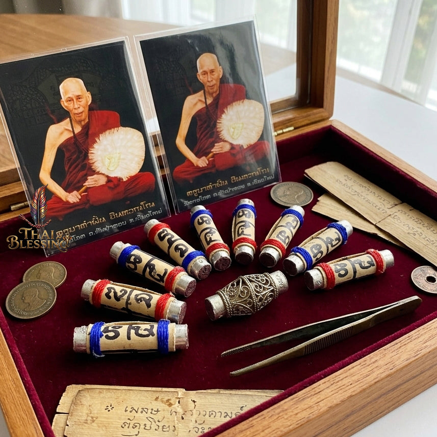 🔱 Takrut Bai Lan Nang Goi: The Sovereign Harvester of Wealth & Hypnotic Charm – Kruba Kamfan (Wat Ko Chok) 2568 – The Ultimate Lanna Palm-Leaf Engine for Non-Stop Capital Flow & Absolute Seduction!