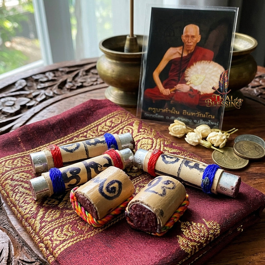 🔱 Takrut Bai Lan Nang Goi: The Sovereign Harvester of Wealth & Hypnotic Charm – Kruba Kamfan (Wat Ko Chok) 2568 – The Ultimate Lanna Palm-Leaf Engine for Non-Stop Capital Flow & Absolute Seduction!