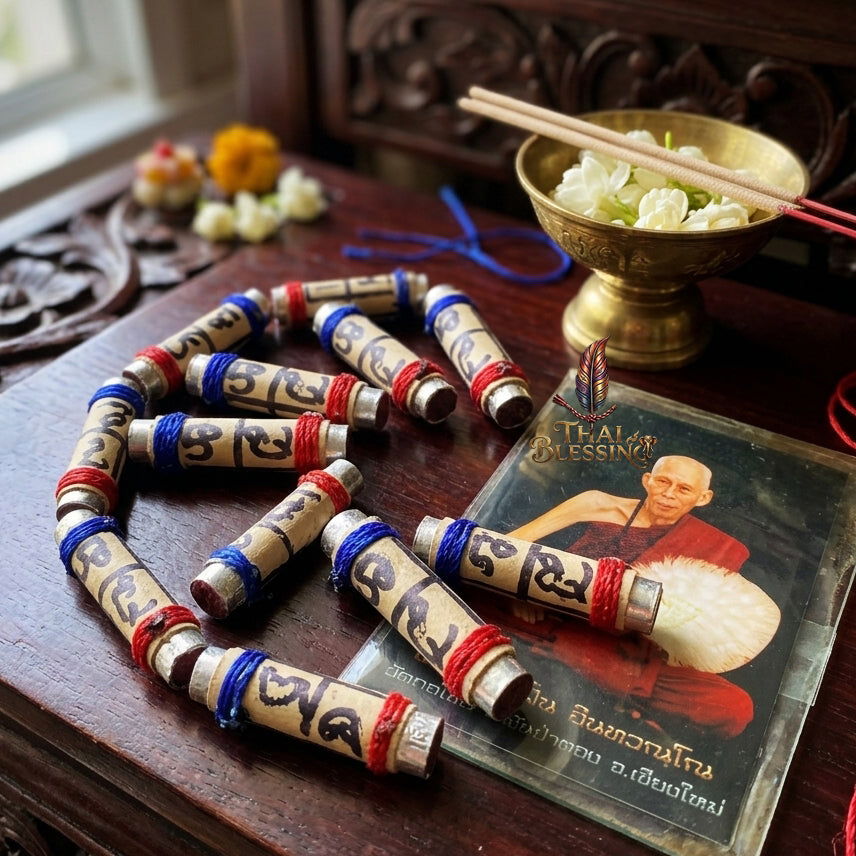 🔱 Takrut Bai Lan Nang Goi: The Sovereign Harvester of Wealth & Hypnotic Charm – Kruba Kamfan (Wat Ko Chok) 2568 – The Ultimate Lanna Palm-Leaf Engine for Non-Stop Capital Flow & Absolute Seduction!