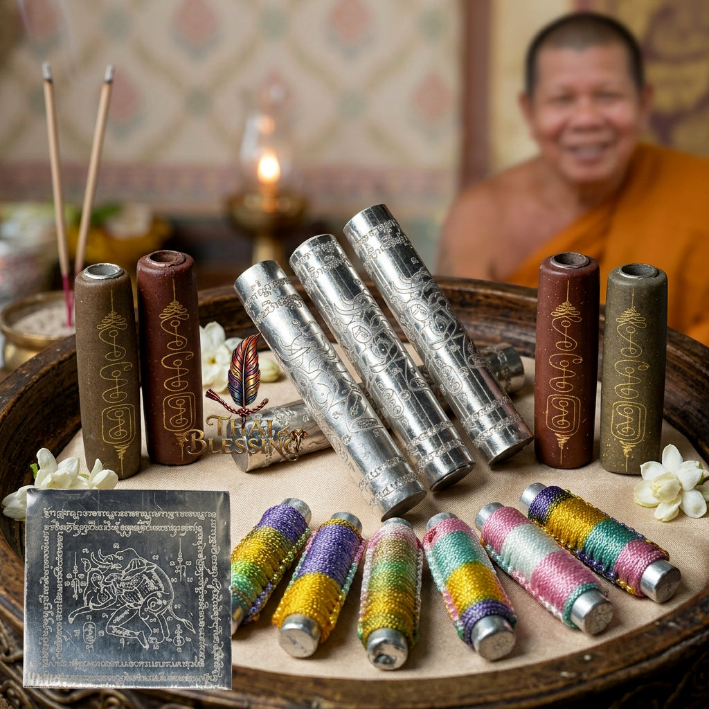 🔱 Takrut Chang Phasom Khlong: The Primal Herd-Enchanter Engine – Luang Pu Phongsak (Wat Pa Thep Nimit) 2567 – The Ultimate High-Velocity Charm for Raw Attraction, Crowded Client Capture & Infinite Commercial Wealth!