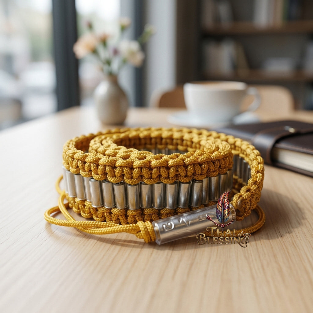 🌀 Takrut Itthirit 108 (The Belt of 108 Divine Powers) – 3-K Samlit Edition – Luang Phor Mian, Buriram – The Ultimate Alchemical Engine for Universal Protection and Infinite Prosperity