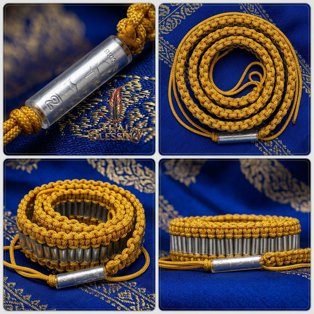🌀 Takrut Itthirit 108 (The Belt of 108 Divine Powers) – 3-K Samlit Edition – Luang Phor Mian, Buriram – The Ultimate Alchemical Engine for Universal Protection and Infinite Prosperity