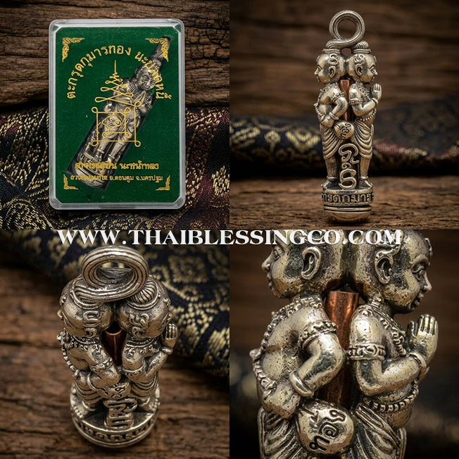 🔱 Takrut Kuman Thong "Na Plod Nee" – The Debt-Slaying Divine Child – Ajarn Subin Nanathong (2556) – The Sovereign Tool for Financial Liberation, Infinite Abundance, and Magnetic Charm!