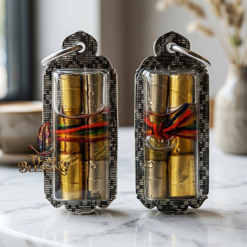 💖 Takrut Na Ok Taek Koo: The Sovereign Twin Engines of Obsession & Opulence – Luang Ta Ruam – Wat Khok Samran (2561) – The Ultimate Alchemical Tool for Magnetic Desire &amp; Infinite Wealth!