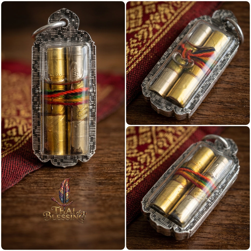 💖 Takrut Na Ok Taek Koo: The Sovereign Twin Engines of Obsession & Opulence – Luang Ta Ruam – Wat Khok Samran (2561) – The Ultimate Alchemical Tool for Magnetic Desire &amp; Infinite Wealth!