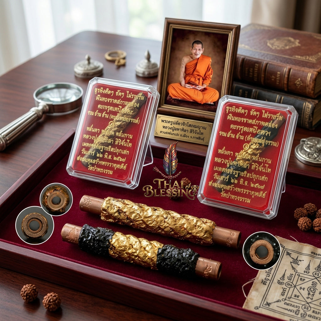 🔱 Takrut Nuea Duang Ruay Lan (Destiny-Defying Millionaire Scroll): Sacred Metallic Engine for Interstellar Fortune, Sovereign Authority & Complete Corporate Lockdown!