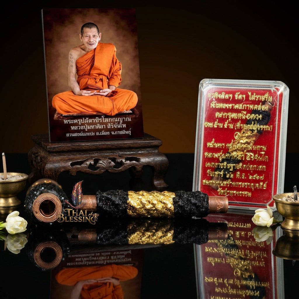 🔱 Takrut Nuea Duang Ruay Lan (Destiny-Defying Millionaire Scroll): Sacred Metallic Engine for Interstellar Fortune, Sovereign Authority & Complete Corporate Lockdown!