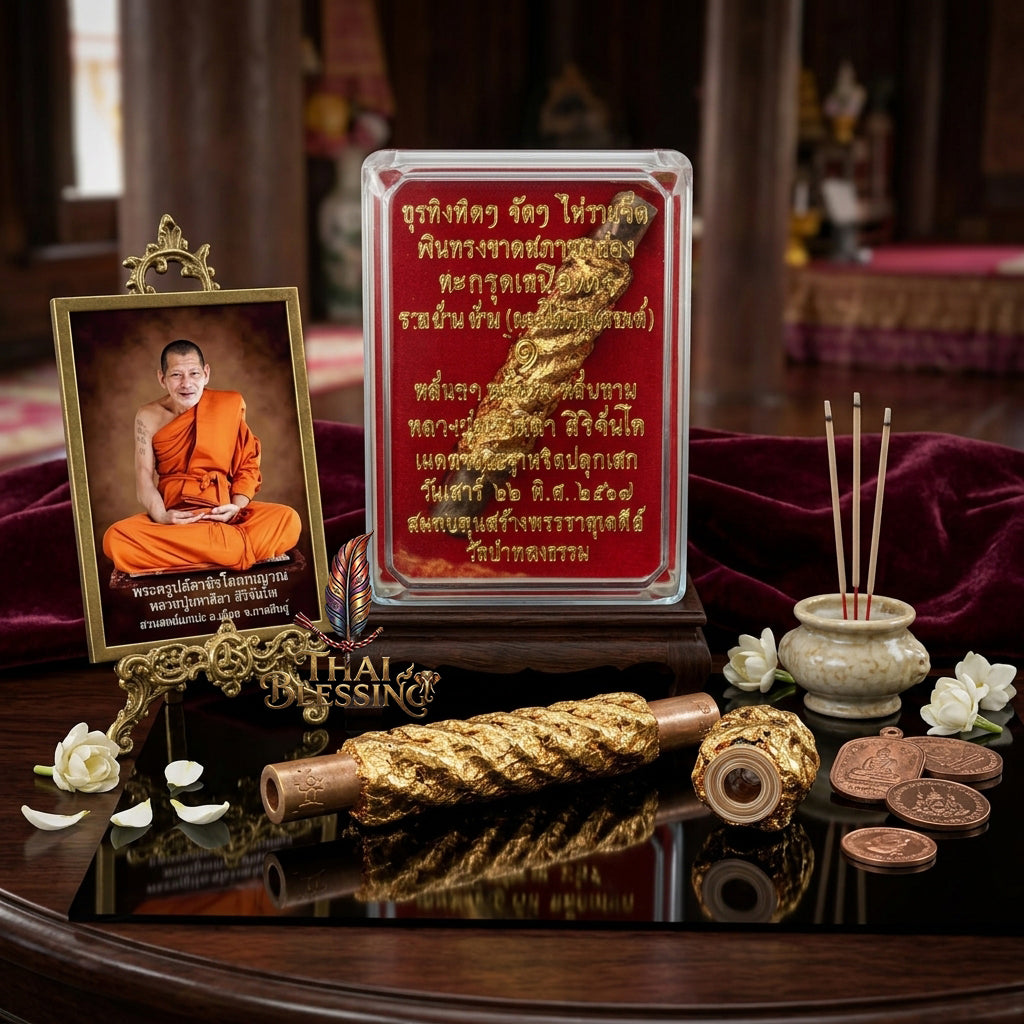 🔱 Takrut Nuea Duang Ruay Lan (Destiny-Defying Millionaire Scroll): Sacred Metallic Engine for Interstellar Fortune, Sovereign Authority & Complete Corporate Lockdown!