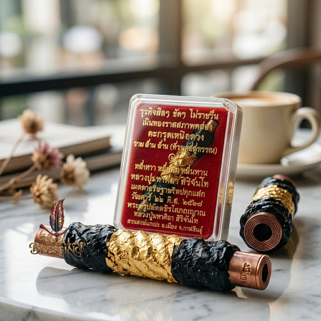 🔱 Takrut Nuea Duang Ruay Lan (Destiny-Defying Millionaire Scroll): Sacred Metallic Engine for Interstellar Fortune, Sovereign Authority & Complete Corporate Lockdown!