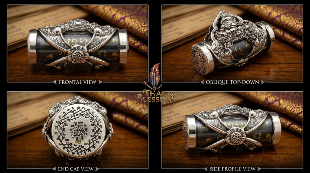 🌑 Takrut Phaya Rahu Chao Sap: The Sovereign Lord of Infinite Wealth – Luang Pu Nen Kaew – White Gold Edition (2560) – The Ultimate Alchemical Engine for Turning Fate into Fortune!