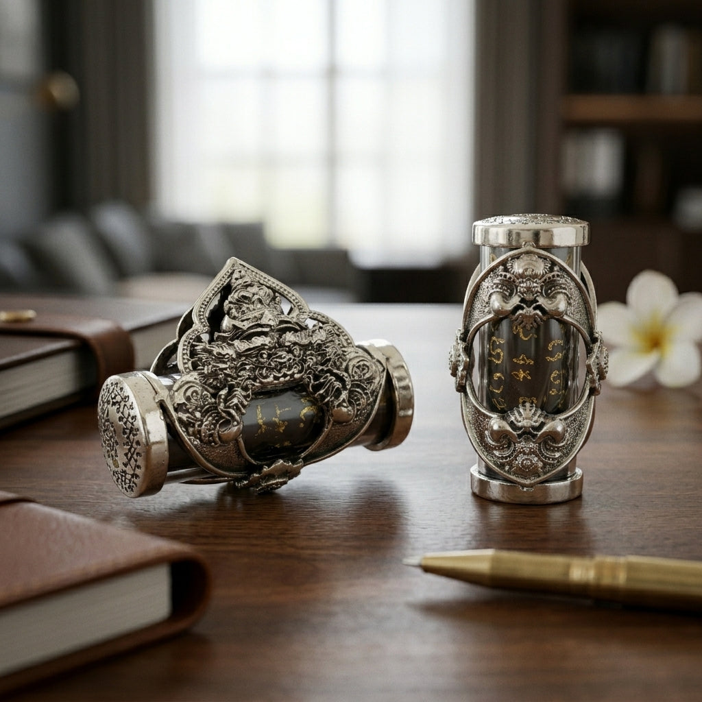 🌑 Takrut Phaya Rahu Chao Sap: The Sovereign Lord of Infinite Wealth – Luang Pu Nen Kaew – White Gold Edition (2560) – The Ultimate Alchemical Engine for Turning Fate into Fortune!