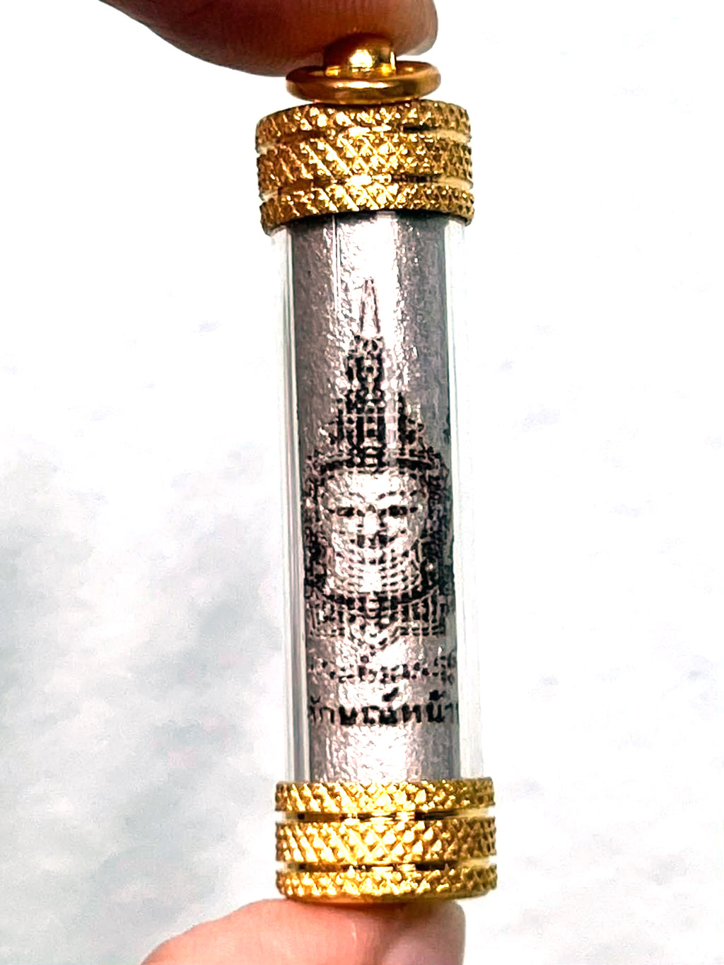 ✨ Takrut Phra Lak Na Thong (Golden Face Lakshmi) - Wood & Gold Micron Case: Luang Phor Mian, Wat Chaniang Wanaram – Ultimate High-Class Charm & Luck