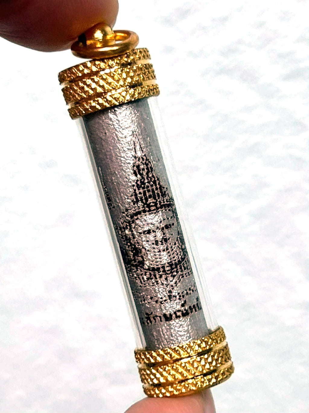 ✨ Takrut Phra Lak Na Thong (Golden Face Lakshmi) - Wood & Gold Micron Case: Luang Phor Mian, Wat Chaniang Wanaram – Ultimate High-Class Charm & Luck