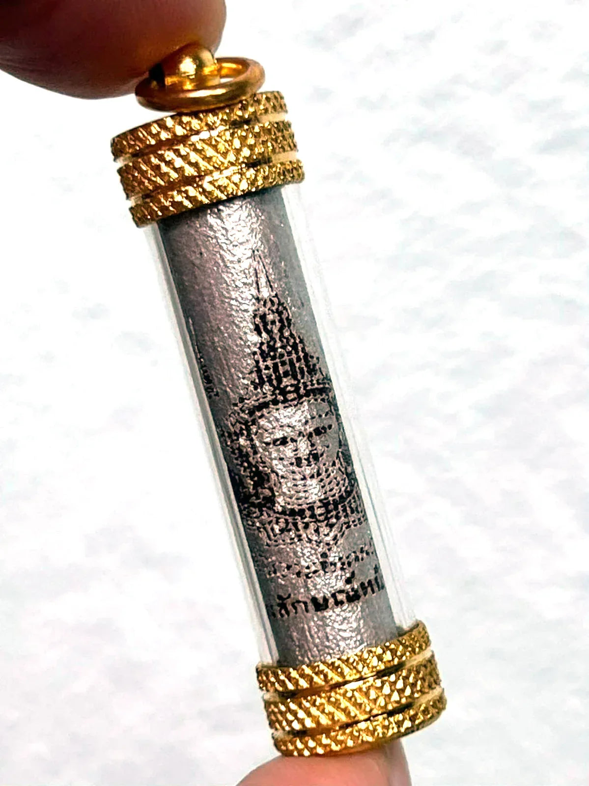 ✨ Takrut Phra Lak Na Thong (Golden Face Lakshmi) - Wood & Gold Micron Case: Luang Phor Mian, Wat Chaniang Wanaram – Ultimate High-Class Charm & Luck