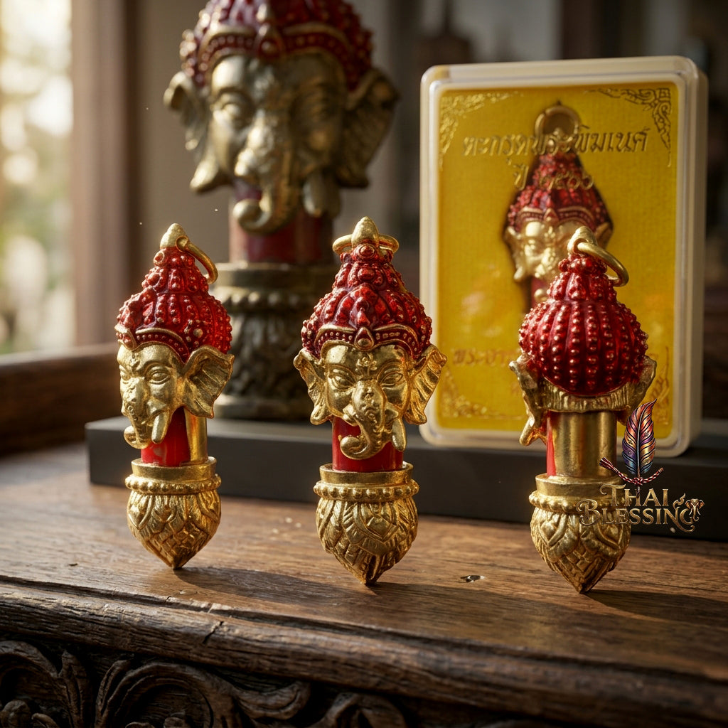 🔱 Takrut Phra Phikhanet (Embedded with Sacred Si Phueng & Yantra Plate): The Sovereign Destroyer of Obstacles & Grand Bestower of Success – The Ultimate Galactic Intelligence Matrix for Flawless Business Scaling & Omnipotent Trade Prosperity!