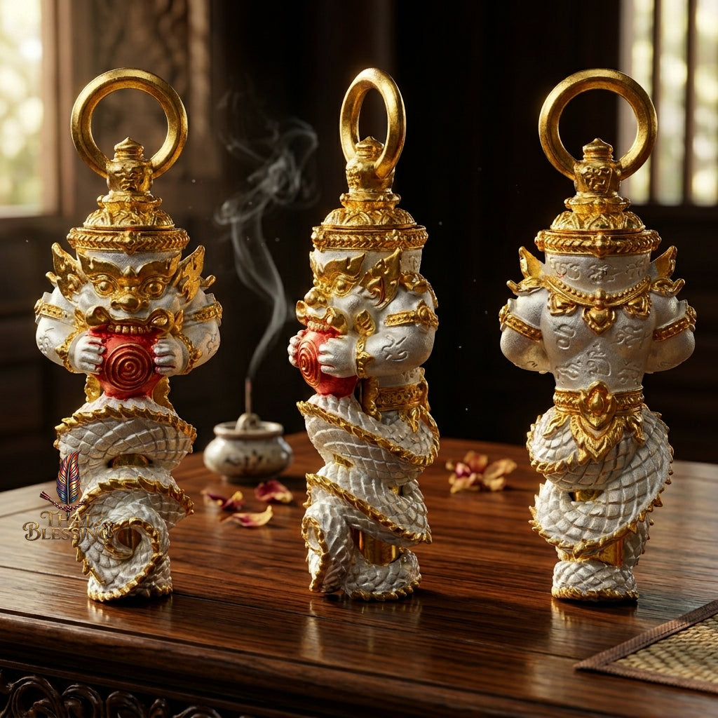 🔱 Takrut Phra Rahu Ruai 8 Thit – The Sovereign of Universal Abundance – Samnaksong Sumon Pracha Khiri Santi Tham (2569) – The Ultimate Shield of Protection and Magnet for 8-Directional Wealth!