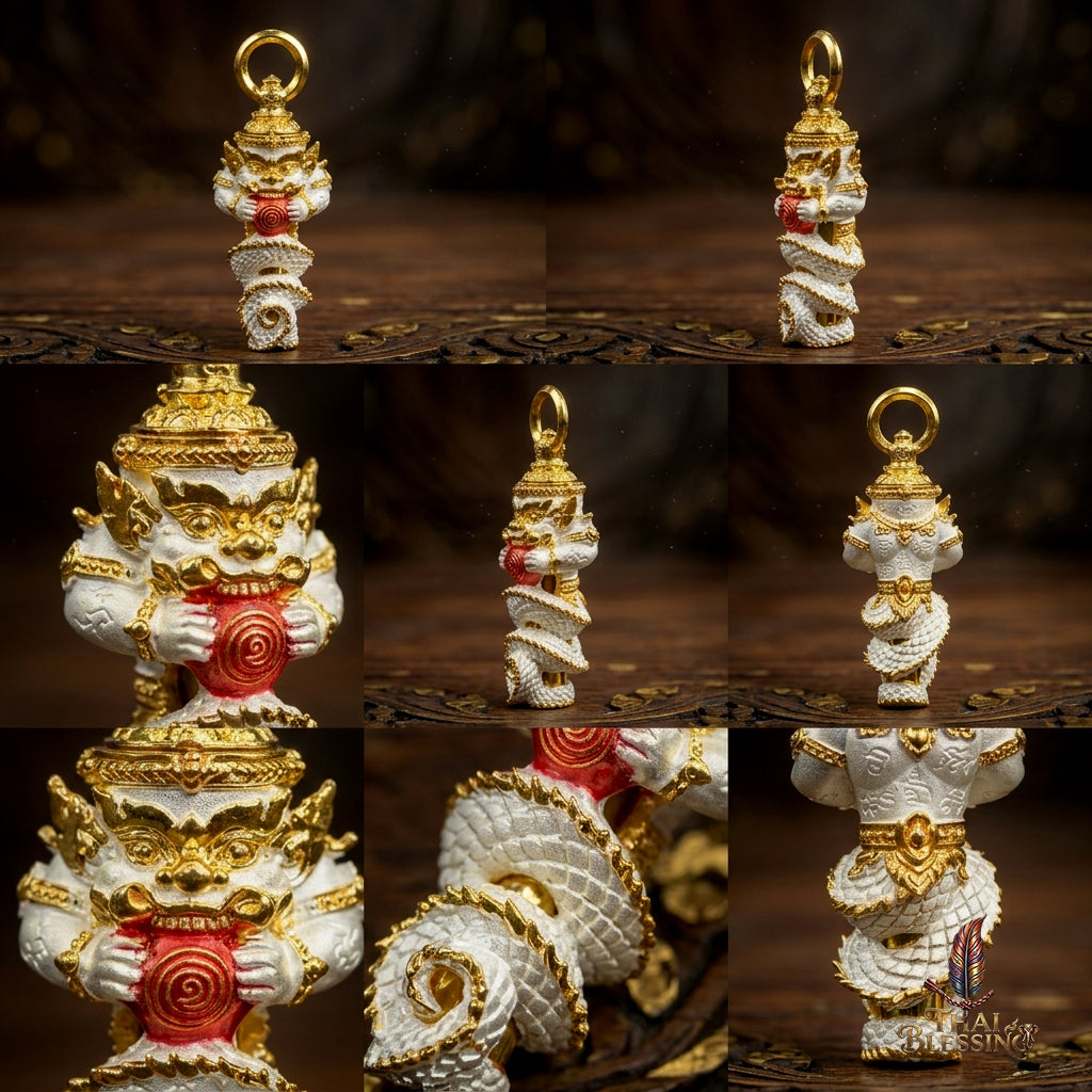🔱 Takrut Phra Rahu Ruai 8 Thit – The Sovereign of Universal Abundance – Samnaksong Sumon Pracha Khiri Santi Tham (2569) – The Ultimate Shield of Protection and Magnet for 8-Directional Wealth!