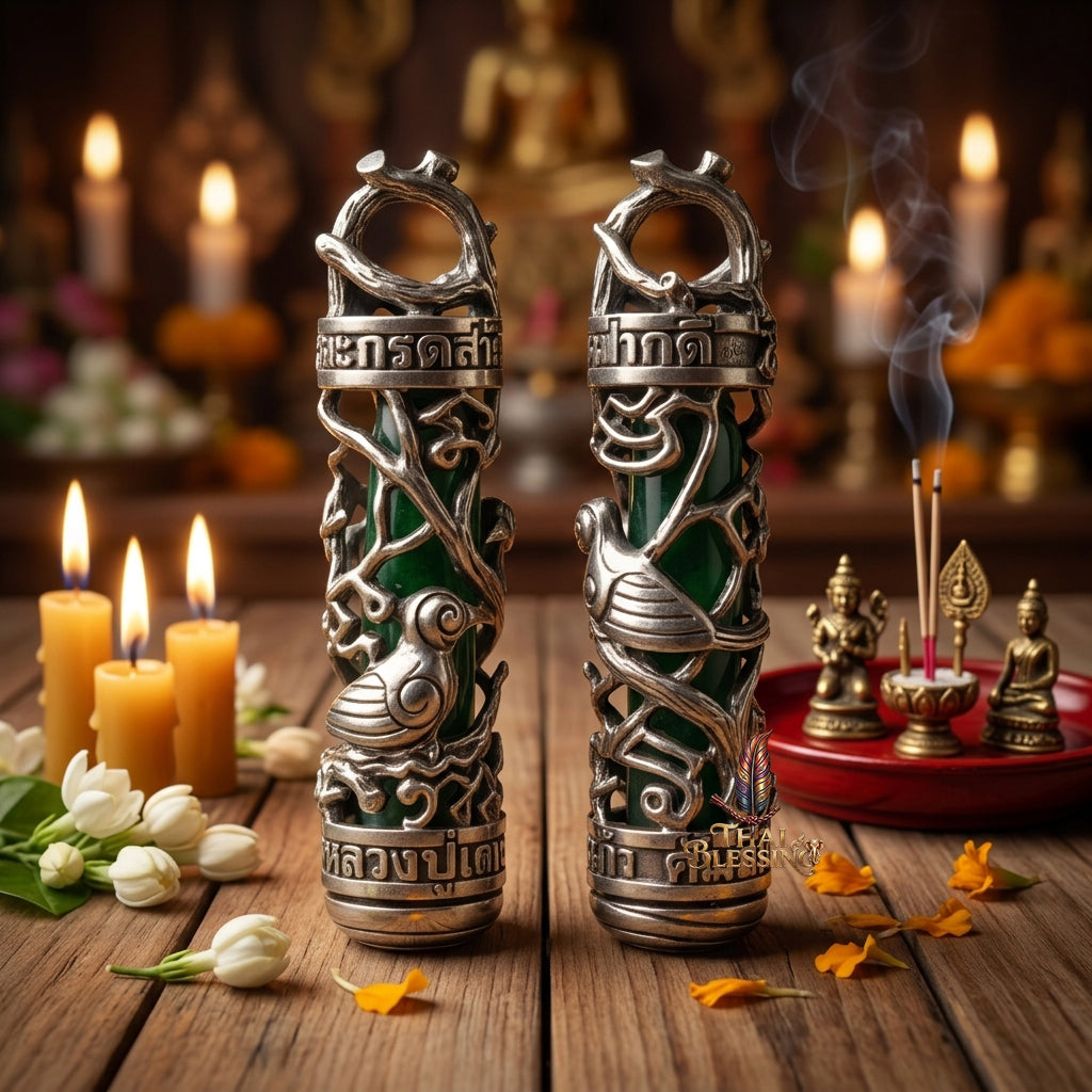 🕊️ Takrut Sarika Pak Dee – The Sovereign of Golden Speech & Elite Attraction – Alpaca Silver "Yod Maha Saney" Edition – The Ultimate Tool for Persuasive Success, Infinite Wealth, and Magnetic Charisma!